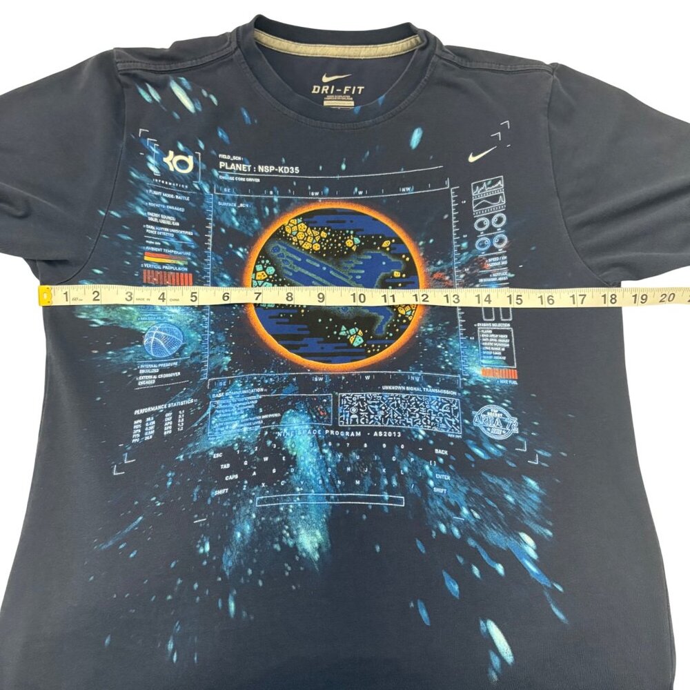 Nike Kevin Durant Area 72 Dri-Fit Galaxy Graphic Design Navy T-Shirt Unisex S - Picture 10 of 12
